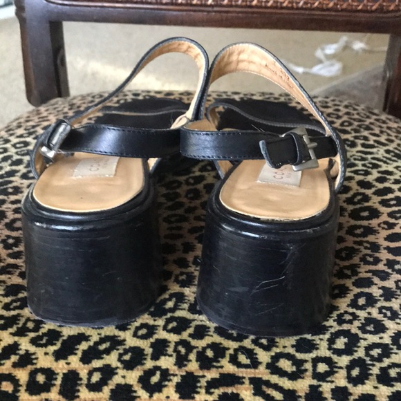 Vintage Coach block heel sandals, made in Italy - Picture 3 of 11